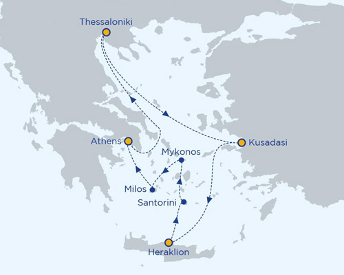 Idyllic Aegean from Heraklion (Crete) - 7 Nights [Heraklion to Heraklion]